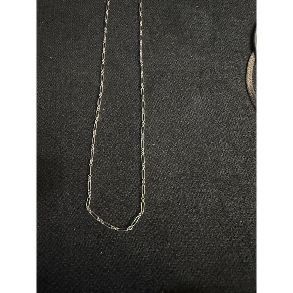 Vintage Sterling Silver Paperclip Chain Necklace 20.5" 925 #350 - Picture 2 of 6